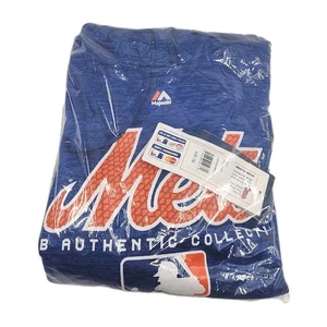 NEW YORK METS Hoodie Herren 2XL MLB Authentic Collection Baseball MAJESTIC blau - Bild 1 von 20