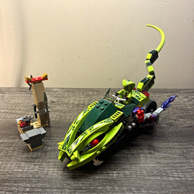 LEGO NINJAGO 9447 Lashas Bite Cycle Masters of Spinjitzu 2012 98% Complete