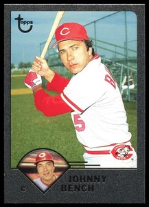 2003 Topps Ritirato Signature Edition Black Parallel #4 Johnny Bench /99 - Foto 1 di 2