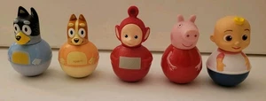 Weebles Bluey (Bandit) (Chilie) Peppa Pig Cocomelon & Red Teletubbie - Bild 1 von 4