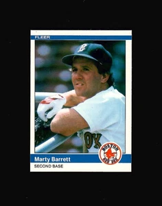 Fleer Update #U-8 Marty Barrett 1984 Medias Rojas como nuevo - Imagen 1 de 2