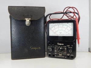 Multimetro Simpson 260 Serie 7, Volt AC/DC, Ohm, Milliampere, con custodia - Foto 1 di 11