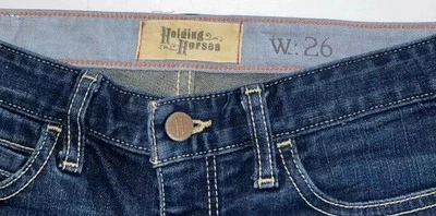 Женские ANTHROPOLGIE держа лошадей джинсовой ткани мальчика короткие манжеты Jean шорты Sz 26 - Изображение 1 из 4