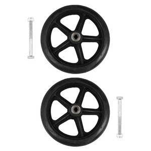 2 Piezas Accesorios para Silla de Ruedas Piezas de Reparación de Neumáticos Delanteros Andador de Viaje - Imagen 1 de 12