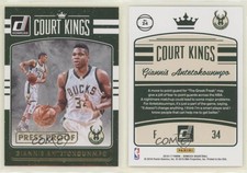 2016-17 Panini Donruss Court Kings Press Proof Giannis Antetokounmpo #24