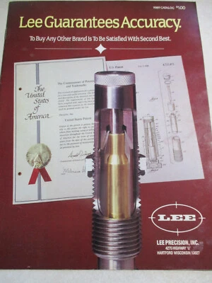 Catálogo de recarga Lee Precision 1989 de colección Foto 1 de 3