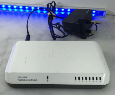 Edimax ES-3208P 8 Ports Fast Desktop Ethernet Switch White up to 200Mbps #75 - Image 1 of 2