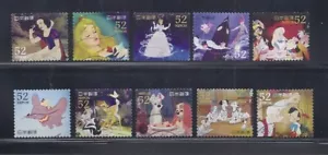 Japón 2014 Disney Animados Clásicos Completos Usados Set de 10 Sc# 3684 a-j 52Y - Imagen 1 de 1