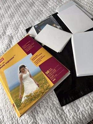 Kit Variedad Tamaño Premium Mate y Brillante Papel Fotográfico 100s de Hojas Impresoras de Inyección de Tinta Foto 1 de 4