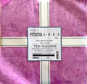 ARTISAN BATIKS PRISMA DYES 10X10 42PC LAYER CAKE BY ROBERT KAUFMAN - Picture 1 of 6