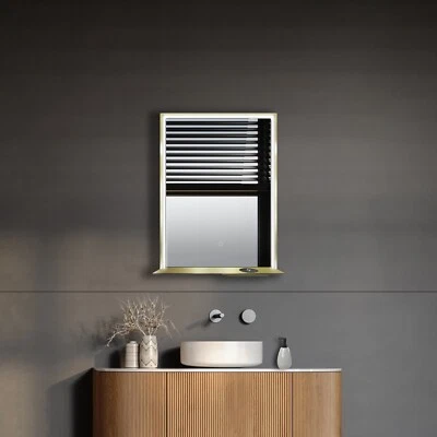 Allegra 24"W x 32"H Framed LED Mirror w/Bluetooth Speaker and Integrated Charger - Image 1 of 4