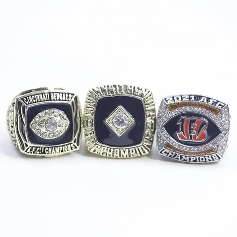 A Set Cincinnati Bengals 1981 1988 2021 AFC Championship Rings Best Gift Fans Cover