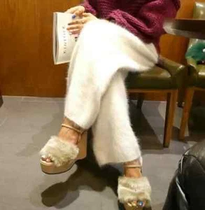 Personalizado Mujer Moda Visón Cachemira Corto Envío Gratis P18518 - Imagen 1 de 13