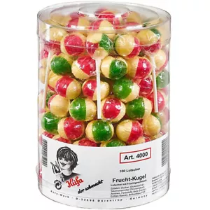 Küfa Frucht Kugel Lutscher mit Fruchtgeschmack 100 Stück 1800g - Picture 1 of 1