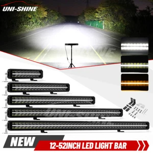 22 32 42 52" LED Lightbar Lichtbalken Arbeitsscheinwerfer Offroad DRL 4X4 Lampe - Bild 1 von 15