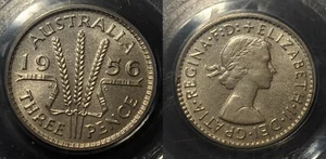 1956 (m) Proof Threepence 3d Australia PCGS PR66 GEM UNC #1508 - Picture 1 of 5