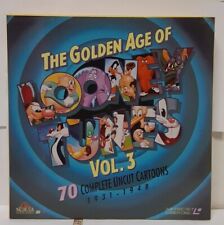 Golden Age of Looney Tunes,Vol. 3 (Laserdisc, 1992) Cover VG+/Disc VG+ Untested 