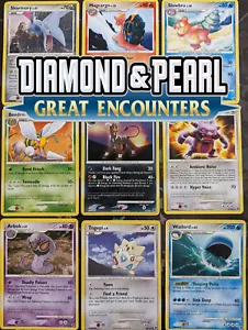 Tarjeta de Pokémon Great Encounters individual sin holo rara, poco común 2008 - Imagen 1 de 59