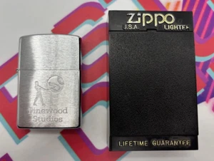 Very Rare Pinewood Studios Zippo Lighter 1997, Rank Gong Man logo version, Film - Picture 1 of 4