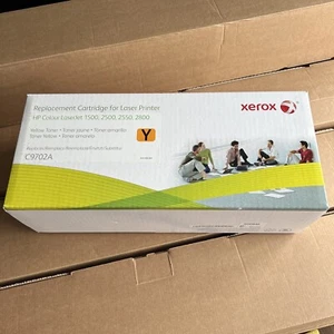 XEROX COMPATIBLE HP C9702A YELLOW Toner Cartridge 1500 2500 2550 2800 - Picture 1 of 3