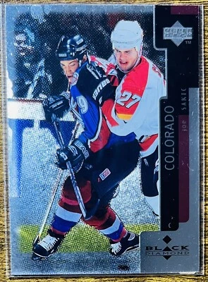 1997 Upper Deck Black Diamond #96 Joe Sakic Colorado Avalanche NM-MT - Image 1 of 2