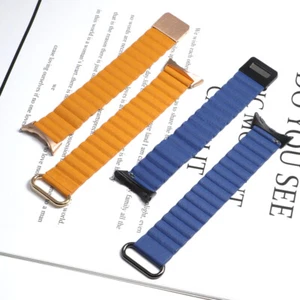 For Google Pixel Watch Smart Watch Wrist Strap Bracelet Leather Magnetic Band - Picture 1 of 21