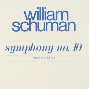 William Schuman Symphony No. 10 Study Score Sheet Music American Muse - Picture 1 of 3