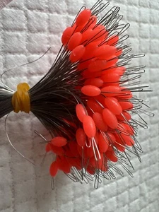 36 X Sliding Float Stops Rubber Grippa Barrel Rig Olive Line & Braid Large - Picture 1 of 3