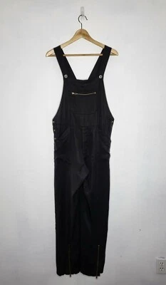 STONE COLD FOX Sombra Jumpsuit Women Size 1 XS/S Tencel Zip Ankle Overalls Black - Image 1 of 4