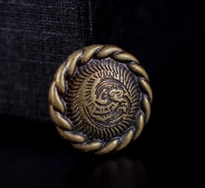 50PC 12MM Brass Rope Flower Conchos Leathercrafts Stud Rivet Tacks Decorative - Picture 1 of 12