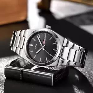 NEU - Business Luxury Design Herren Edelstahl Quarzuhr, mit Einstellwerkz. Länge - Bild 1 von 26