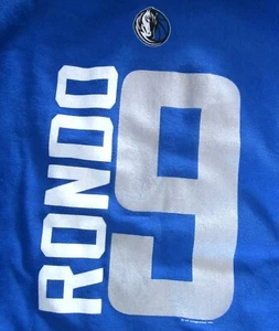 DALLAS MAVERICKS lrg hoodie 2014 Rajon Rondo basketball NBA hooded sweatshirt #9 - Picture 1 of 4
