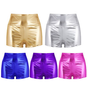 Women High Waisted Booty Shorts Boxer Briefs Rave Dance Club Costume Short Pants