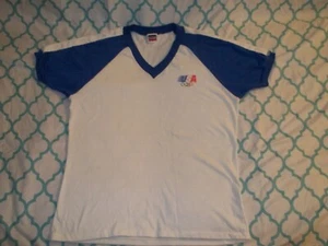 Vtg 1980's 1984 LEVI'S USA OLYMPICS V-NECK RINGER SLEEVES T-SHIRT Size M - Picture 1 of 8