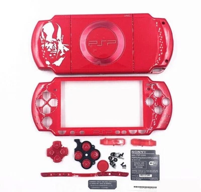 PSP 2000 Full Housing Case w/ Buttons Screw & Stickers Faceplate Shell Housing - Image 1 of 4