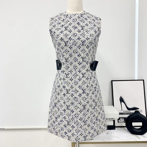 LOUIS VUITTON（LV） Louis Vuitton abito monogramma tweed blu m6_0711