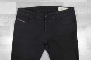 Jeans Uomo Diesel Sleenker Elasticizzato Slim Skinny Nero W34 L30 Lavaggio 069EI - Foto 1 di 13