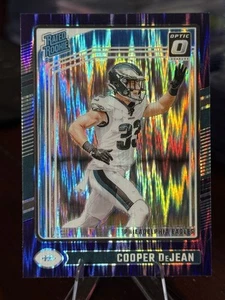 2024 Donruss Optic Cooper DeJean Purple Shock Rated Rookie RC #221 Eagles - Picture 1 of 2