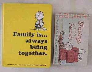 Hallmark Motivational Book Lot Of 2 PEANUTS Books Family Is & Blessings From - Bild 1 von 7
