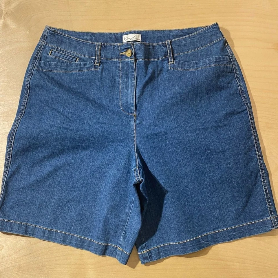 Pantalones cortos para mujer Kim Rogers azul denim 14 (MY) Foto 1 de 4