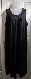 Eileen West Ballet Night Gown Modal Black Women's size Large - Picture 1 of 10
