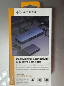 HyperDrive Next 11 porte doppio 4K60Hz HDMI USB-C hub blu notte HD4006 - Foto 1 di 1
