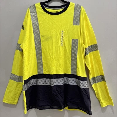 Vizable FR Strongknit resistente al fuego clase 3 alta visibilidad manga larga amarillo para hombre 2X Foto 1 de 4