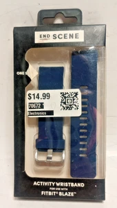 Fitbit Blaze Endscene Silicone Replacement Wristband Navy Blue. NEW IN BOX - Picture 1 of 2