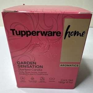 Vela aromática Tupperware Home "Garden Sensation" nueva en caja sin abrir - Imagen 1 de 8