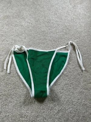 American Apparel Women's Swim Bottom Kelly Green XL Cotton Tie Side - Image 1 of 4