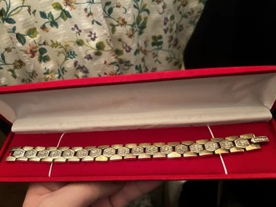 Brazalete Oro Diamante 14k Raro Vintage 49 gramos Foto 1 de 4