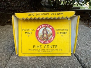 Vintage Wan-Eta Chewing Gum Store Display Box - Picture 1 of 5