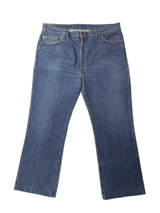 Levi's 517 Vintage 80s Talon 42 Wide Leg Bootcut Blue Jeans France Work W39 L29 - Picture 1 of 9
