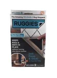Ruggies Reusable Rug Grippers Includes 8 As Seen On TV - Picture 1 of 1
